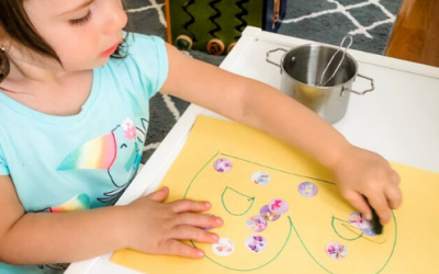Sticker Letters Activity for Toddler Letter Learning