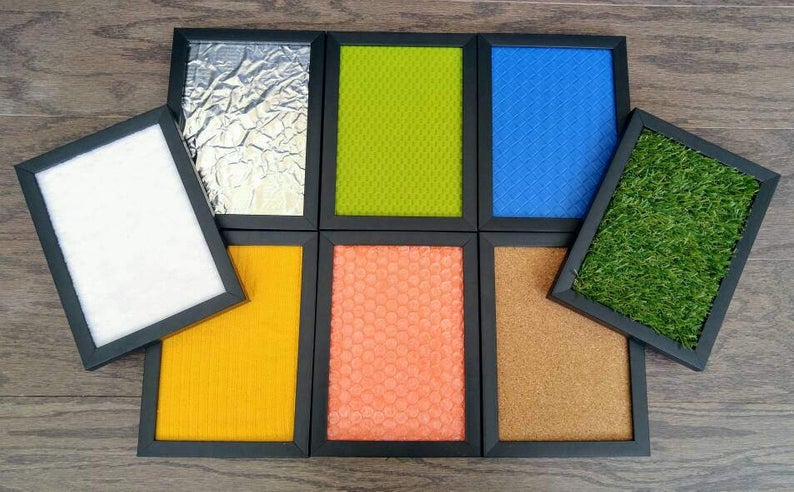 DIY Sensory board ideas to encourage your busy babies and toddlers to explore new textures, objects, and incorporate fine motor skills.