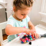 PomPom Whisk: A Toddler Fine Motor and Learning Activity