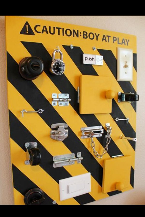 DIY Sensory board ideas to encourage your busy babies and toddlers to explore new textures, objects, and incorporate fine motor skills.