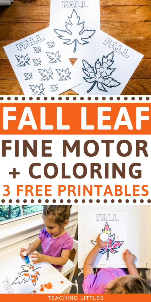 Try this fall activity with your toddler for developing fine motor skills using stickers, crayons, learning colors and counting with these free printables.
