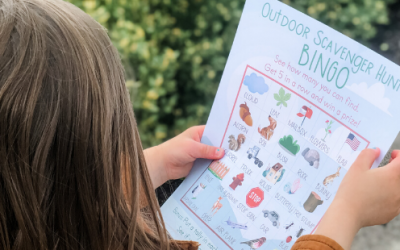 Free Printable Outdoor Scavenger Hunt for Toddlers or Preschoolers
