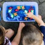 Ocean Scene Jello Toy Dig Sensory Bin