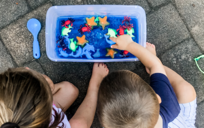 Ocean Scene Jello Toy Dig Sensory Bin