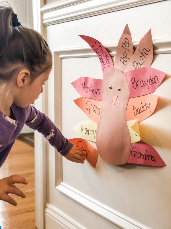 Try this thankful turkey Thanksgiving activity for your toddler or preschooler. Practice their cutting skills, learning colors, and being grateful.