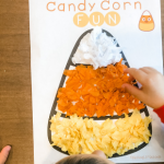 Candy Corn Tissue Paper Toddler Fine Motor Activity
