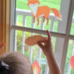Fall Fun Window Cling-Ons: A Toddler Fine Motor Activity