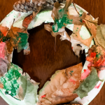 Fall Leaf Painting Wreathe for Toddlers