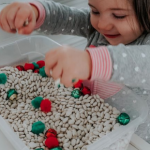 Christmas Sensory Bin for Toddlers