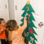 Felt Christmas Tree Activity for Toddlers