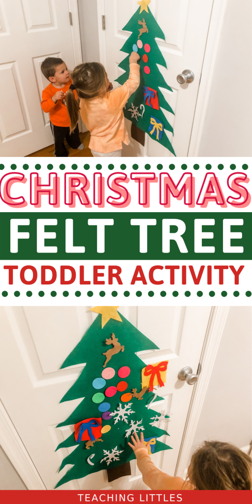 With a felt Christmas tree, your toddler can have their own tree to decorate all season long and you don't have to worry about a mess!