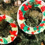 Christmas Tissue Paper Wreathe Fine Motor Activity