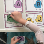 Winter Mitten ABC Matching Free Printable