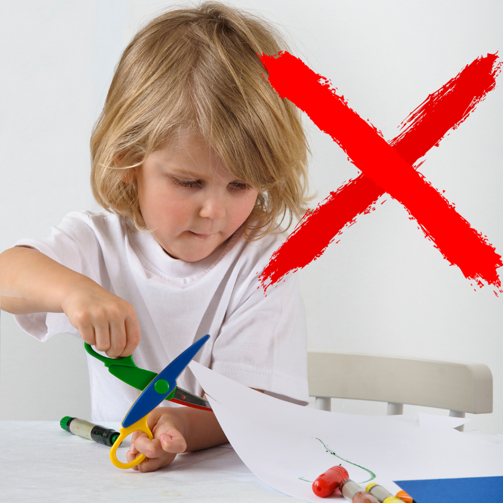 Get these free printable winter cutting strips for your preschooler to practice cutting and easily learn how to cut with safety scissors
