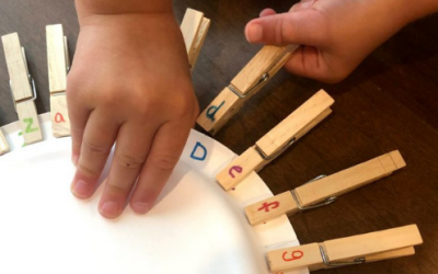Clothespin Letter Match Preschool Activity