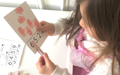 Free Printable Winter Counting Clip Cards for Preschool