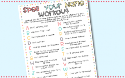 Spell Your Name Exercise Free Printable for Preschoolers