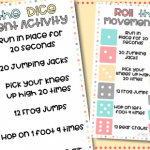 Roll the Dice Movement Break Activity for Preschoolers