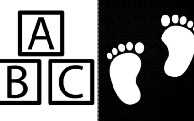 Black and White Cards for Visual Stimulation in Newborn Babies- Free Printable