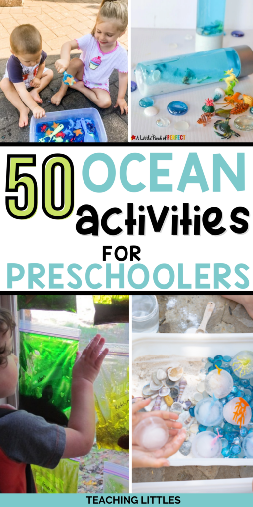 Looking for ocean themed activities for preschoolers? Look no further, here are 50 activities you and your preschooler will both enjoy!