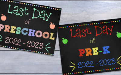 Free Printable First and Last Day of Preschool Signs