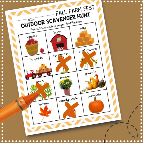 To help you plan the perfect day at a farm festival with young kids in tow, we've created a free printable interactive scavenger hunt list just for them.