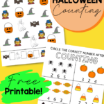 Pumpkin and Halloween Counting Printables: Free Printables for Preschoolers
