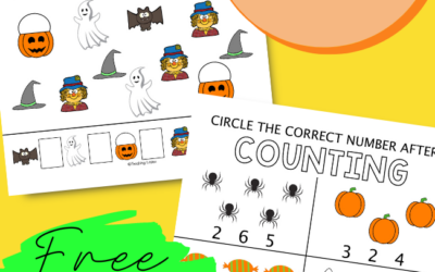 Pumpkin and Halloween Counting Printables: Free Printables for Preschoolers