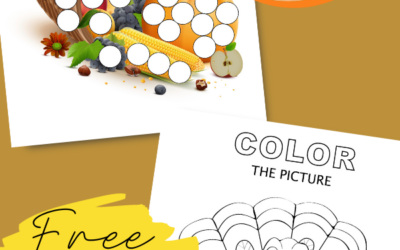 4 Thanksgiving Coloring & Dot-to-Dot Printables