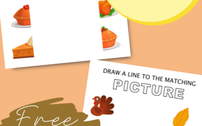 Thanksgiving Matching Printables for Preschoolers