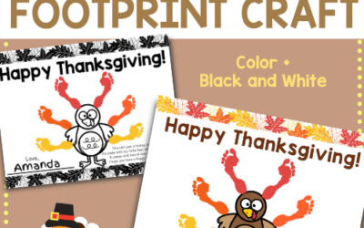 Thanksgiving Footprint Baby Craft