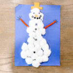 Preschool Cotton Ball Snowman Craft: A Fun Winter Craft