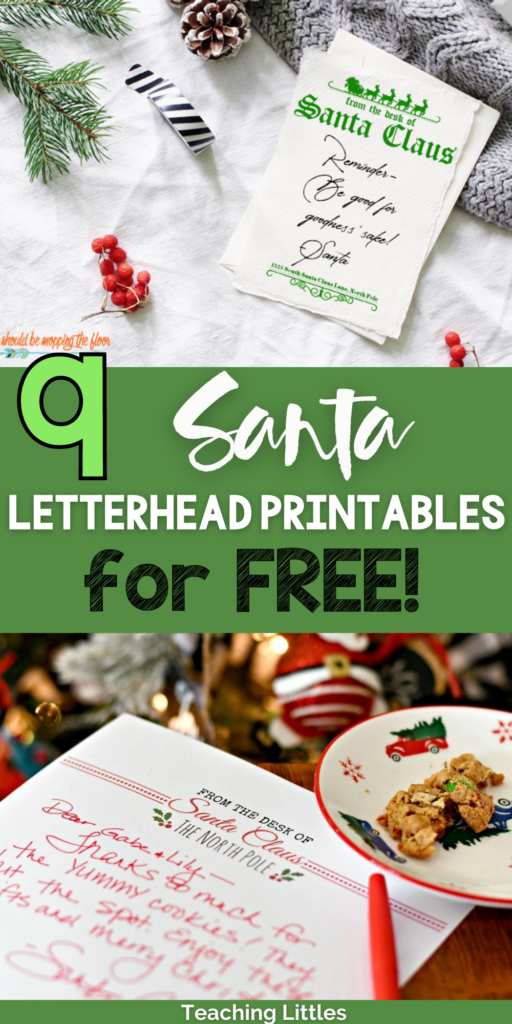 Start a new meaningful Christmas tradition this year and give your kids letters from Santa. Grab a Santa letterhead printable to get started.
