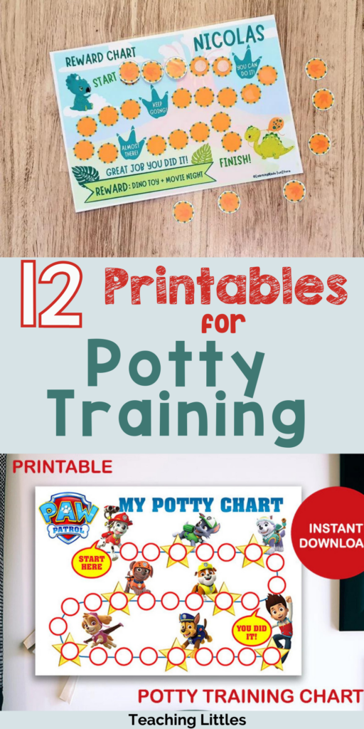 Before you start potty training, make sure you grab one of these potty training printables to help track your toddler's successes!