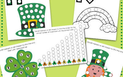 Free St. Patrick’s Day Printables: Dot Activities