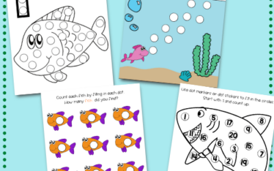 Ocean Dot Activities: Free Printables for Preschoolers