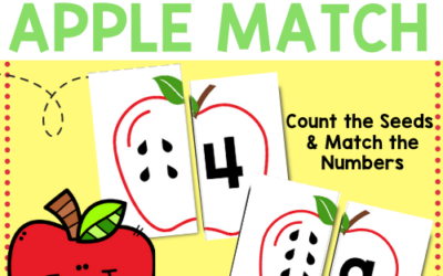 Apple Number Match: Free Apple Printables