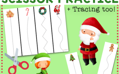 Christmas Cutting Strips: Free Printables