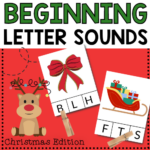 Christmas Beginning Letter Sound Clips: Free Printables