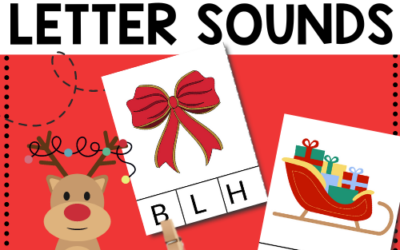 Christmas Beginning Letter Sound Clips: Free Printables