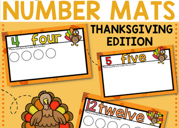 Thanksgiving Counting Number Mats