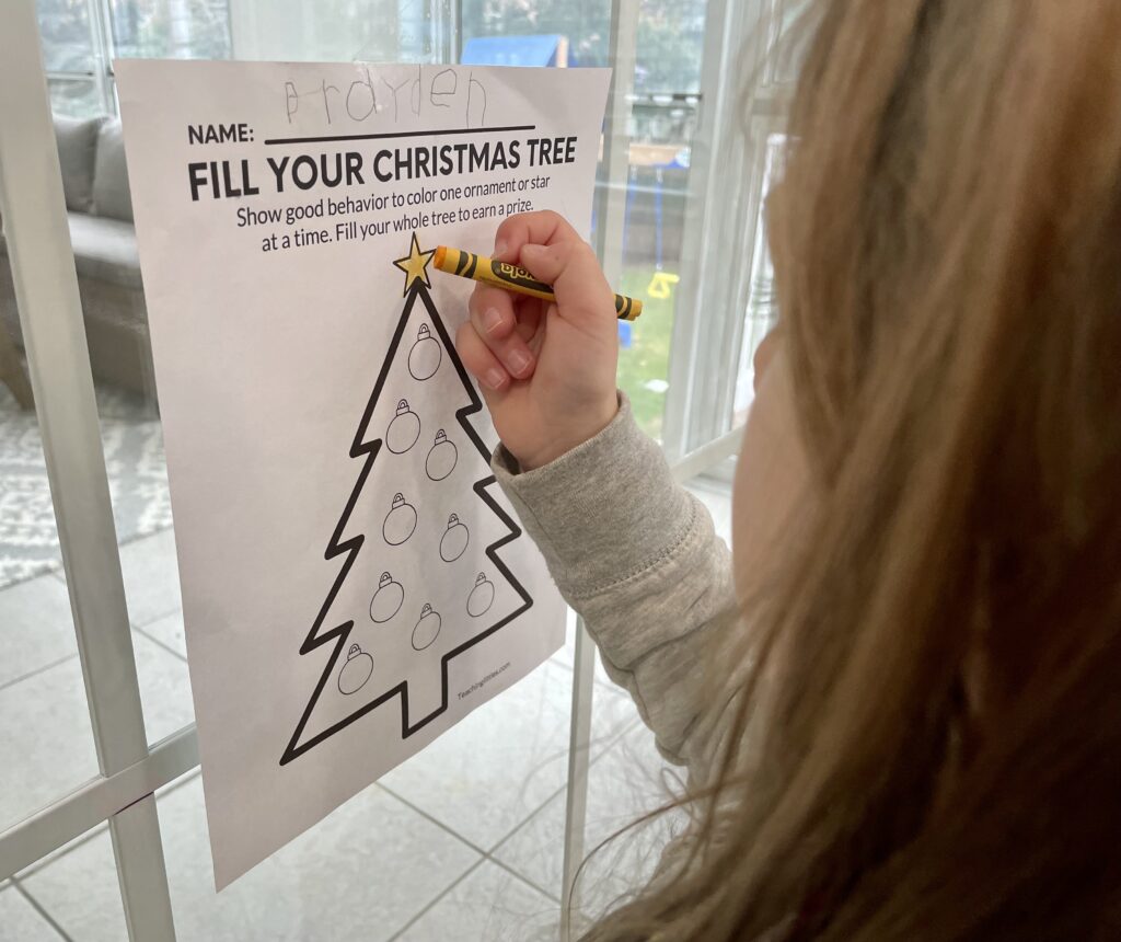 Try out this free printable Christmas behavior chart with your student to promote good behavior and actions this holiday season.