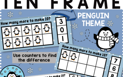 Penguin Difference Ten Frame – Free Printable