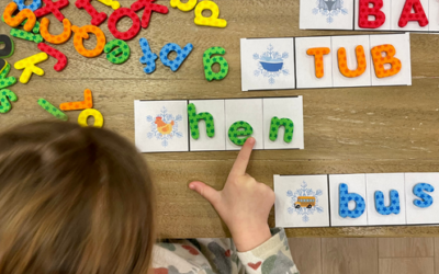 Winter Snowflake CVC Word Strips – FREE Printable