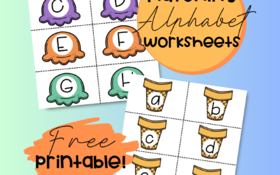 Ice Cream Alphabet Matching – FREE Printable
