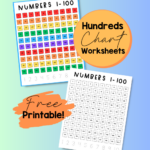 Hundreds Chart 1-100: Free Printable + Fun Ways to Use it