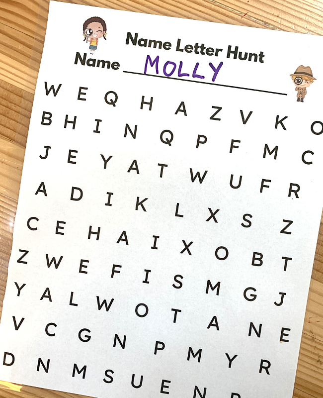 Helping your child learn to write their name is a valuable and meaningful activity. Use this free printable name tracing activity to help.