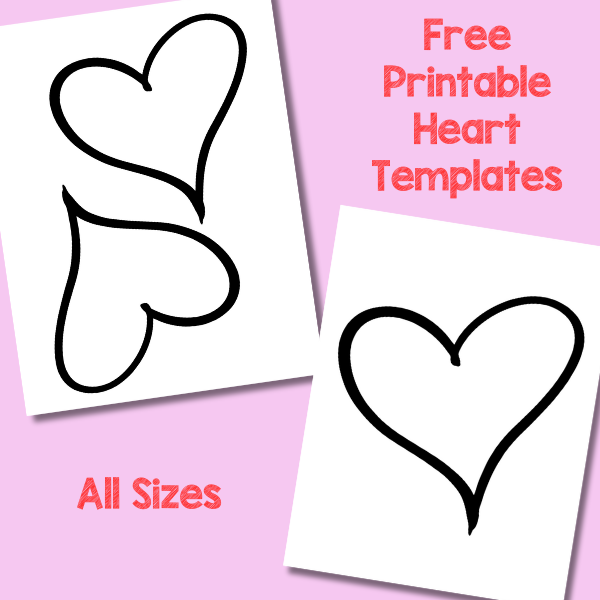 I made these free printable heart cut out pattern templates to make your job easier when creating Valentine cards or coloring pages.