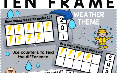 Weather Difference Ten Frame – FREE Printable