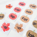 Pumpkin Word Families: Free Printable Literacy Preschool Activity